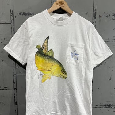 Vintage 90s Guy Harvey fish Tshirt 1990s front and back fishing graphic t shirt 