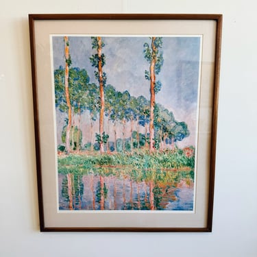 Framed Monet ‘Poplars’ Print