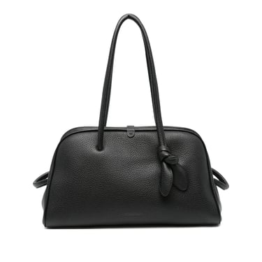Jacquemus Men Black
 Calf Leather
 Top Handles
 Knotted Detail
 Zip Fastening