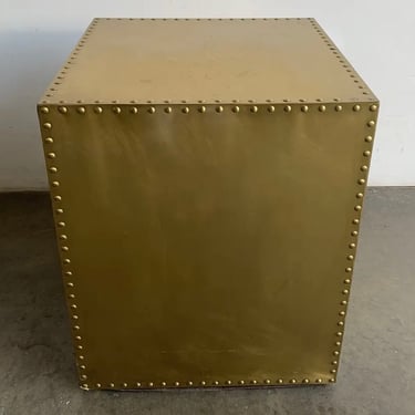 Bernhardt Furniture Brass Plated Pedestal Table 