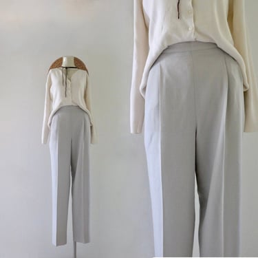 dove gray wool trousers - 28 