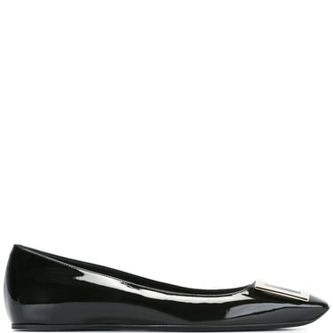 Roger Vivier Women Trompette Leather Ballet Flats