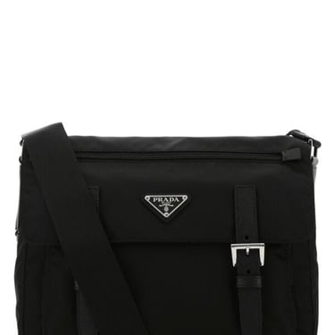 Prada Women Black Re-Nylon Crossbody Bag