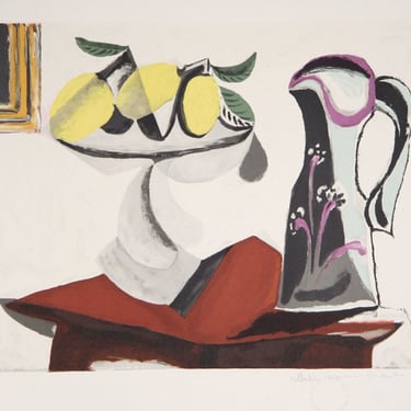 Nature Morte au Citron et a la Cruche, Pablo Picasso (After), Marina Picasso Estate Lithograph Collection 