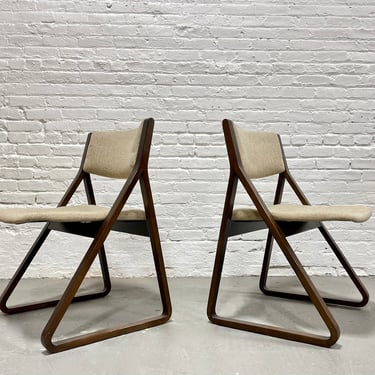 Pair of Mid Century MODERN "TRIANGLE" CHAIRS by Stow Davis, c.1960's 