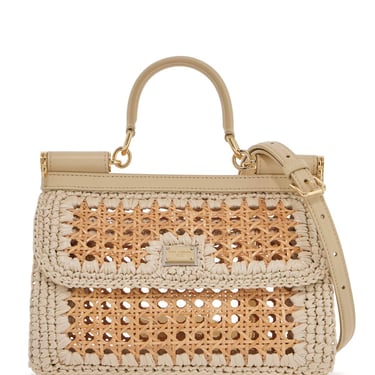 Dolce & Gabbana 'Extended Sicily Handbag In Straw And Raff Women