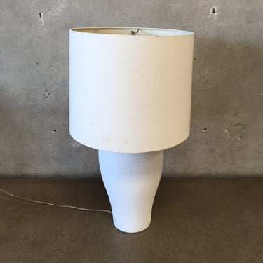 Giant Ceramic Cream Crackle Lamp