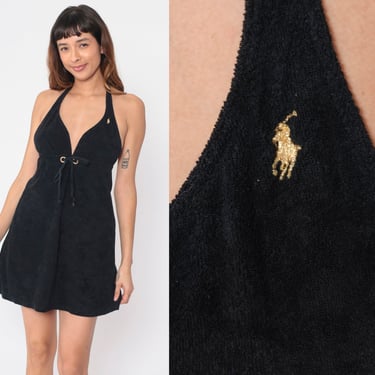 Black linen dress, Ralph Lauren dress, full skirt | Black Label Vintage -  Tacoma, WA | ATTIC