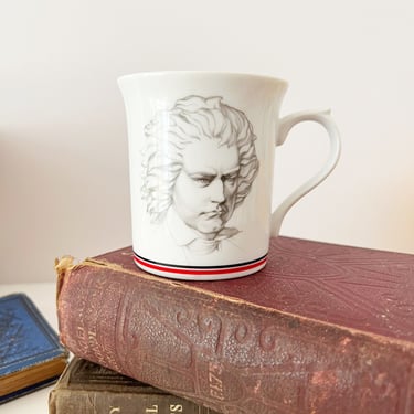 Beethoven Classical Music is My Cup of Tea -- Funny Vintage Mug Gift Musician Fathers Work Office Morning Coffee Tea Ceramic 80s 