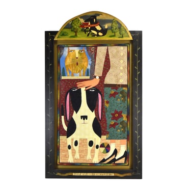 Chris Roberts Antieau “Good Boy” Dog and Cat Lover Original Artwork 