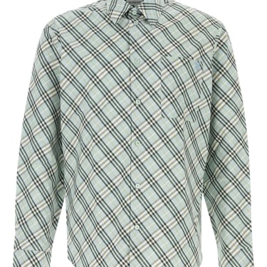 Burberry Men Embroidered Poplin Shirt