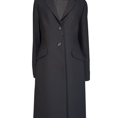 Cinzia Rocca - Black Wool Long Coat Sz 12