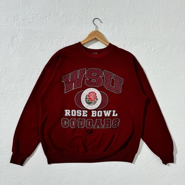 Washington State Cougars Rose Bowl Crewneck Sz. L