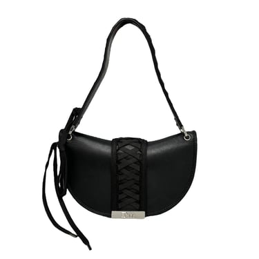 Dior Black Leather Corset Shoulder Bag