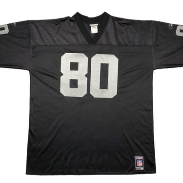 Vintage 90s/Y2K Reebok Oakland Raiders Football Jerry Rice #80 NFL Home Jersey Size XXL 