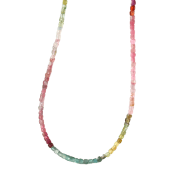 Natural Tourmaline Beaded Necklace
