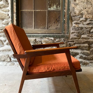 Mid century lounge chair Danish modern side chair mid century modern accent chair 