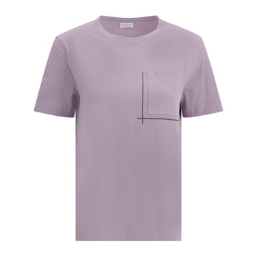 Brunello Cucinelli Women T-Shirt With Embellishments