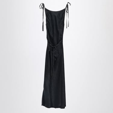 Acne Studios Black Satin Petticoat Dress Women