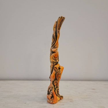 Asian Hand Carved Coral Specimen Sculpture 
