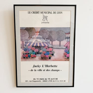 French Flower Shop Poster