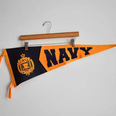 Vintage US Naval Academy Pennant Banner 