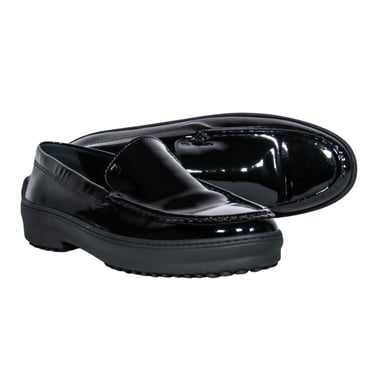 Tod's - Black Patent Leather Loafers Sz 8