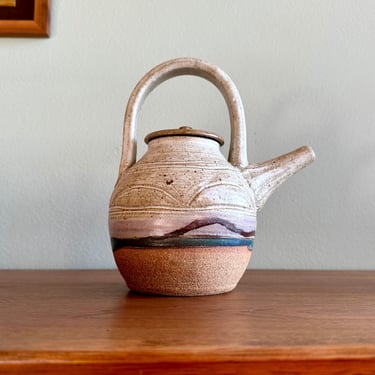 Vintage Klickitat Pottery teapot / handmade ceramics by PNW potters Ed and Diane Swick 
