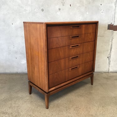 Mid Century Modern Four Drawer Dresser by United Original