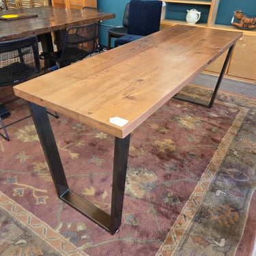 PLANK &#038; GRAIN Long Slender Industrial Work /Dining Table