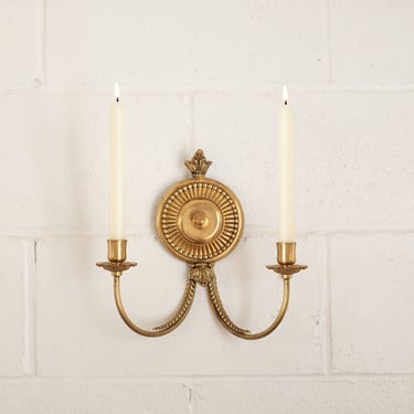 vintage french double candle wall sconce