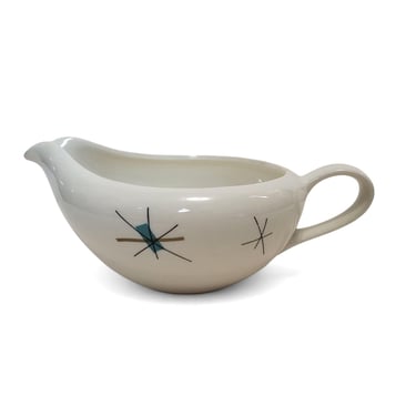 Vintage Salem North Star Gravy Boat, Mid-Century 1950s Atomic Starburst China, MCM Tableware Serving Dish, Mid Century Modern Kitchen 