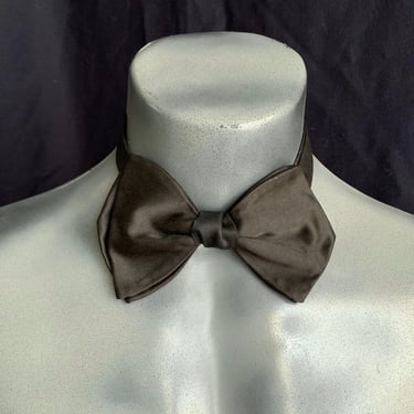 Black Silk Bow Tie, Rat Pack, Rockabilly, Dapper, Vintage Bowtie 