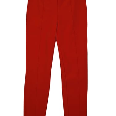 Veronica Beard - Flame Red Slim Leg "Honolulu" Pant Sz 4