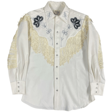 Vintage H Bar C Ranchwear "El Dorado Collection" Fringe Pearl Snap Shirt