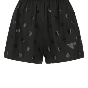 Prada Woman Black Re-Nylon Shorts