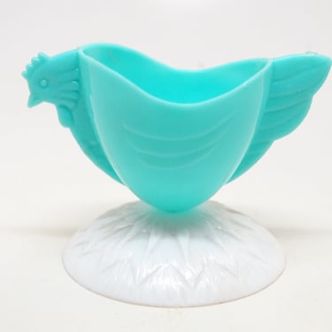 Vintage 1950's Plastic Easter Chicken Candy Container, Retro MCM Chick Party Cup 