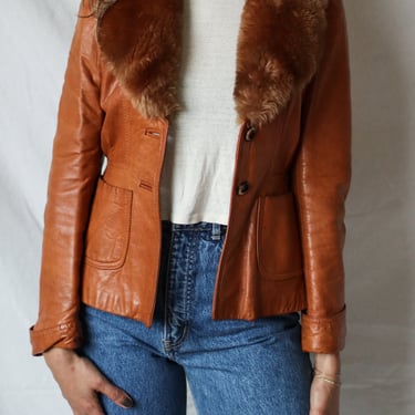 Chestnut Leather Jacket