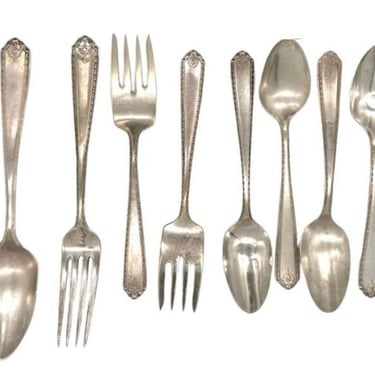 1940s "Lady Hilton" by Westmorland Silverware Set of 8 