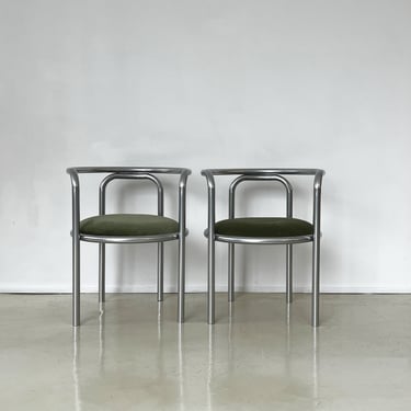 1960s Pair of &quot;Locus Solus&quot; Chairs by Gae Aulenti for Poltronova, Itlay