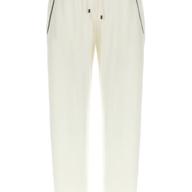 Brunello Cucinelli Women Cotton And Silk Blend Trousers