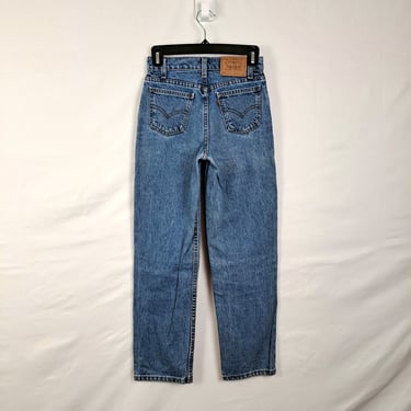 Vintage 90s Levi Strauss 550 High Waist Jeans, Size 25 Waist 