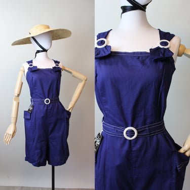 1950s 1955 documented ALAMO romper deadstock large volup | new spring 
