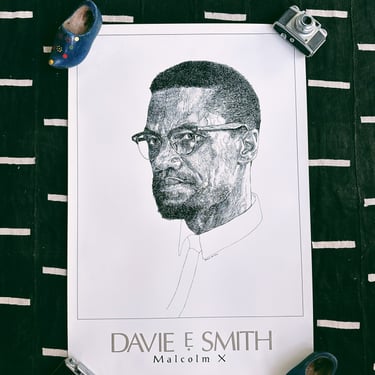 Vintage Malcolm X - David E. Smith Poster (‘90’s)