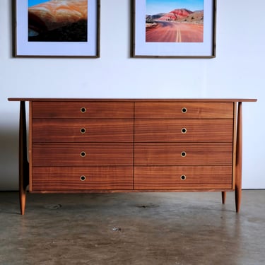 Mid Century Modern Dresser / Hand Made Solid Wood Dresser 