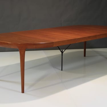 Long Danish Teak Dining Table by Kofod Larsen - 3 Leaves 