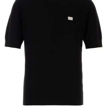 Dolce & Gabbana Men Black Cotton T-Shirt