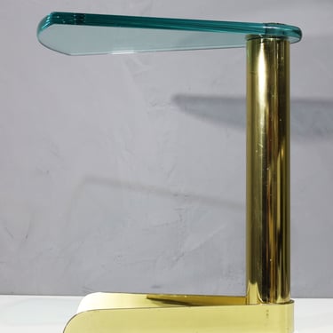 Pace Collection Side Table in Brass Finish
