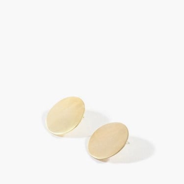ADORN LARGE DISC EARRINGS - SOLID BRONZE