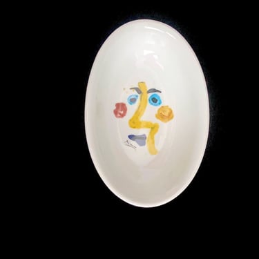 Vintage Modern Art Victoria Porcelain Collection Picasso FACE Limited Edition Small Oval 5.5
